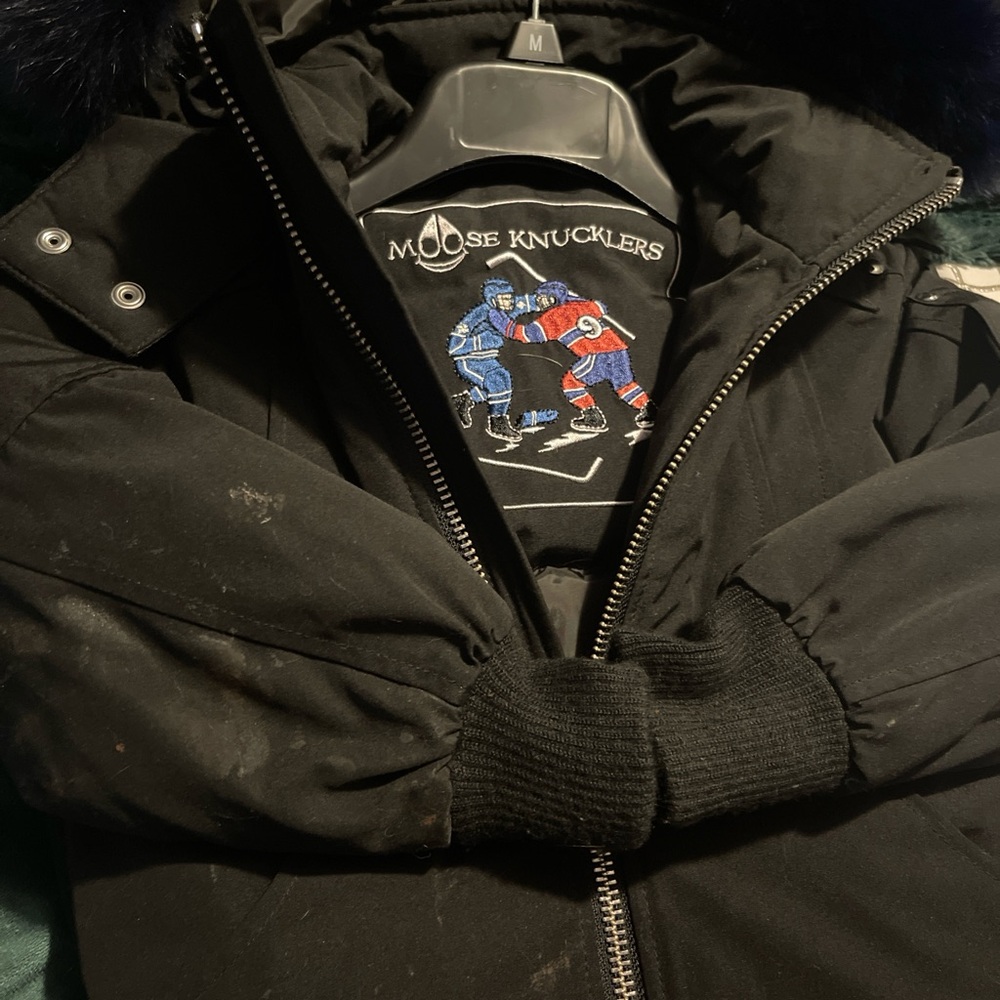 Moose Knuckles Black Outerwear